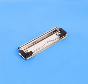 Hot sale new design iron board clip with pen holder clip 120mm 110mm for paper fastener