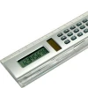 Hot Sale  Plastic 30 cm Straight Student Ruler With Calculator 8 bit