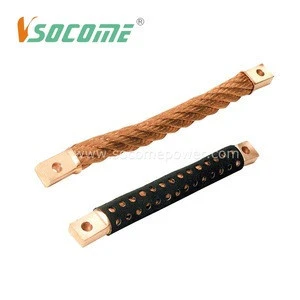 Hot Sale Round flexible metal Earthing Copper strip with lugs