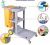 Import Hot Sale tavern plastic trolley with cleaning supplies Hotel Room Housekeeping Service Cleaning Cart from China
