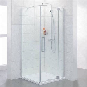 Hot sell interior frameless frosted sliding glass shower door