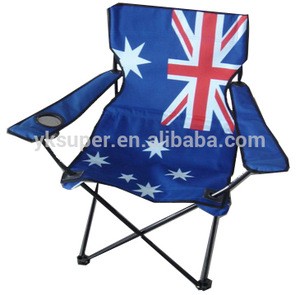 Hot seller flag camping chair with arms