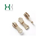 hot selling factory custom plating gold metal zinc alloy zipper sliders as garments accessories