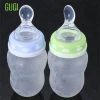 Hot selling no BPA free 180ml silicone squeeze feeder spoon baby rice paste complementary food