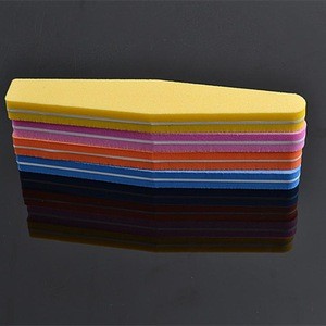 Hot Selling on Ebay Nail File Manufacturer Rhombus Sponges Colorful Nail File Buffer