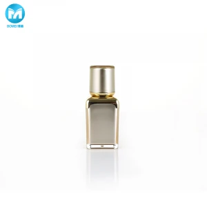 Hot selling plastic airless cosmetic bottle high quality luxury square airless pump bottle 15ml wholesale custom