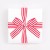 Import Hot Selling Stripe Belt Red and White Striped Print Christmas Gift Grosgrain Ribbon from China