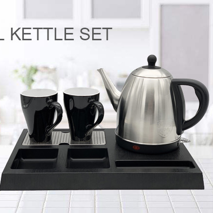 Buy Hotel Electric Kettle Tray Set Stainless Steel Electric Tea Kettle ...