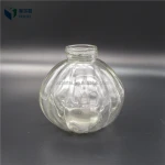 household Pumpkin Shape Home Glass Perfume Bottle with Pump Sprayer