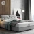 Import HUI JU YOU PIN	Cloth art bed Nordic master bedroom high box storage marriage bed 1.8m INS net red soft bed from China