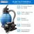 Import HYDROTOOLS 12 Inch Pool Sand Filter Pump For Above Ground Inground Intex Pools | Complete System 1/3 HP from China
