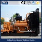 Industrial application 1000kw coal Gas Generator with JICHAI Engine Stamford Alternator for sale