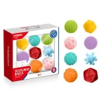 infant toys baby cribs rubber balls stack rubber blocks Infantino Spiky Sensory Balls