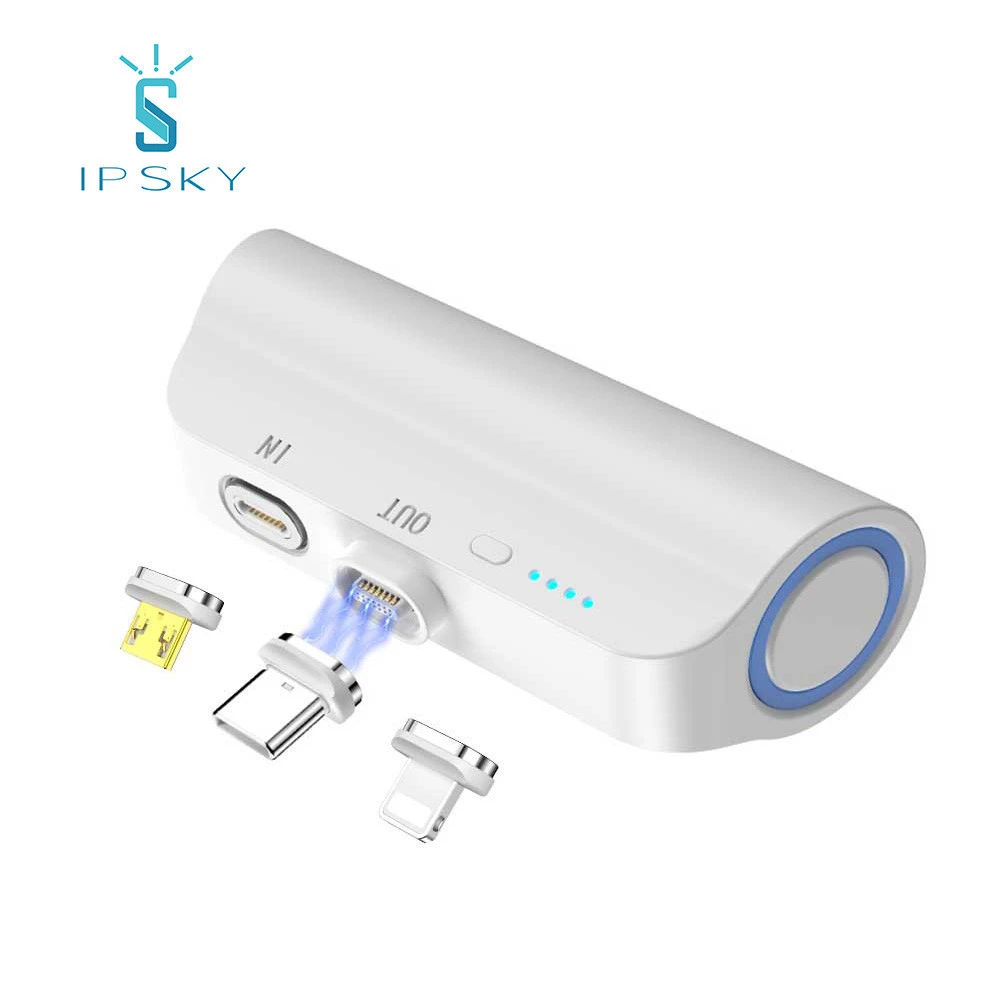 IPSKY New Arrival  magnetic power banks set 3 in 1 power bank mobile charger 3000mAh