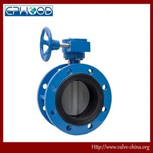 ISO,GB,JIS Marine Centric Double Flange Type Worm Gear Operated Butterfly Valve