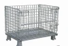 JS Collapsible storage cage, Warehouse stackable box