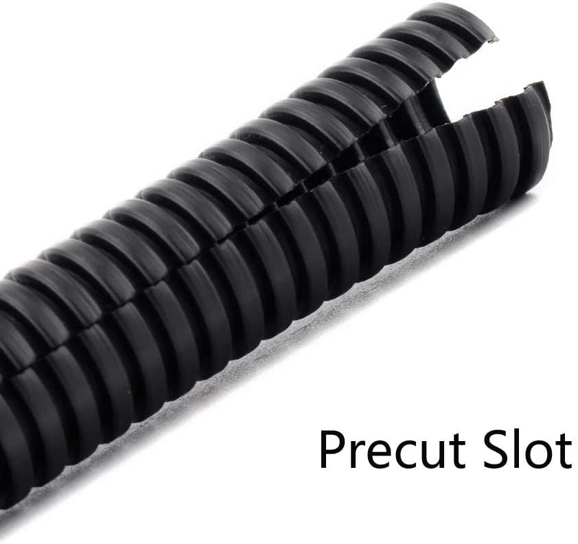 JuBo Factory PP/PE/PA Plastic corrugated pipe Flexible Tubing Auto Wire Conduit Flexible Cover