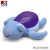 Import kid toy Cute blue color hippo shaped lighting musical projection plush stuffed animal HC376096 from China