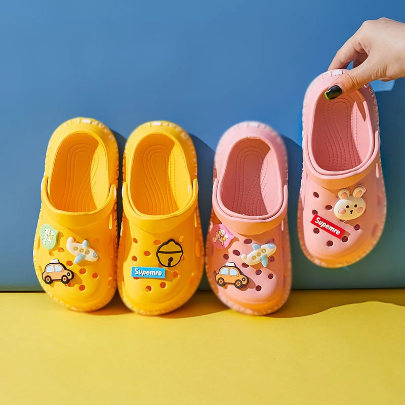 Kids cartoon clog home slippers for kids flip flops beach garden slippers shoes for children