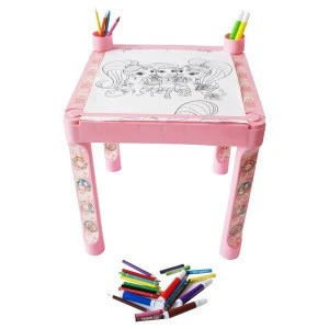 Kids coloring toy Desk Toys Drawing Table Pad with painting