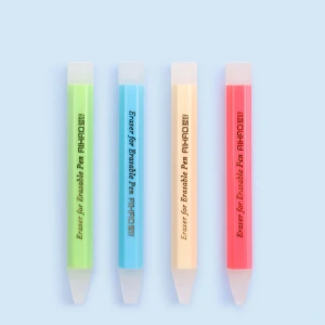 Kids Cute Cheap Pencil Shape Erasable Gel Ink Pen Eraser Rubber Erasers For School Students Stationary