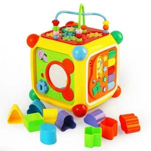 Kids Happy Intelligent Cube Bead Game Plastic Educational Toys Children