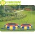 Import Kids Outdoor Round Trampoline With Roof And Iron Stair, Trampoline With Enclosure from China