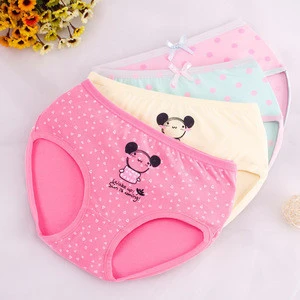 Buy Kids Panties For Girl's ,cute Underwear Girl's Panty ,with Picot  Elastic ,3 Pcs Per Set from Xiamen Yiju Garments Inc., China