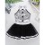 Import Kids Shiny Gymnastics Leotard Mesh Ballet Tutu Dress Cheerleading Show Modern Dance Costumes With Decorative Buttons For Girls from China