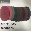 Kingdom Abrasive sanding mesh disc 6 and 5" with Fluff backing for hook