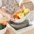 Import Kitchen Double Plastic Roundness Drain Basket Fruit Basket Vegetables Basin Storage Basket from China