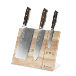 Kitchen Knife Set 4-piece Professional Super Steel VG10 Damascus Steel Knife Comfortable Ergonomic Wood Grain Handle