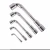Import L type angled hex socket spanner Chrome-Vanadium Steel hand tool set double ended socket wrench from China