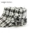 Import Ladies black white checked boucle flower cadet hat from China