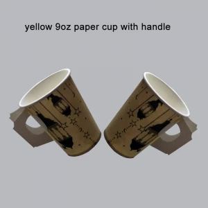 lantern printed 9oz paper cup with handle selling to Saudi Arabia