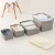 Import large clear collapsible home clothes large plastic storage box from China