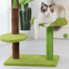 Large Four Seasons Universal Cat Toy Wooden Simulation Pet Jumping Platform with Sisal for Cat Climbing