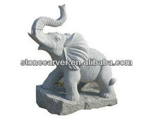 Large outdoor stone Animal elephant Statue