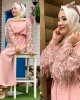 Latest Abaya Design Islamic Clothing Lace-Up Long Middle Eastern Hijab Muslim Women Dress