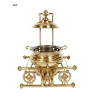 Latest design buffet stainless steel food warmer gold