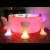 Import led bar furniture glowing PE bar counters set used nightclub furniture from China