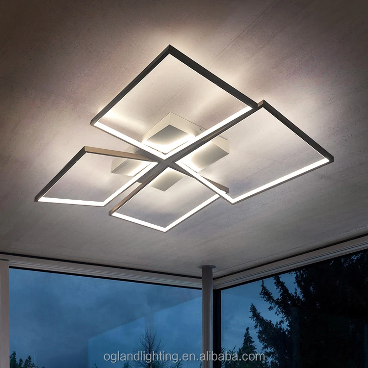 LED Light Source  LED Square Acrylic led ceiling lighting decorative residential Led Ceiling Light for Bedroom Living Roo