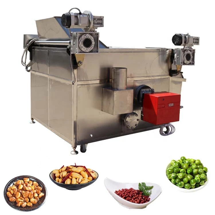 Lehao batch type 300 kg an hour gas and electric heating donuts chicken peanut groundnut or other snack fryer machine
