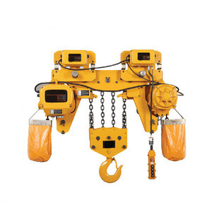Lifting height 6m 12m 5 ton motor trolley electric chain hoist for crane