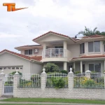 light gauge steel structure frame prefabricated villa house