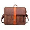 Lingyue WZMB1027 OEM Custom Logo Wholesale Shoulder Laptop Bags Vintage Men Genuine Leather Convertible Backpack Briefcase