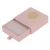 Import lovely pink color design drawer sliding box jewelry packaging from China