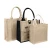 Import Low MOQ Custom Printing Burlap Tote Shopping Bags Eco Friendly from China