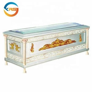 low temperature coffin goodbye Chinese funeral metal and wooden corpse casket