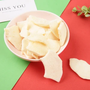 Lujia freeze drying apples wholesale freeze-dried 5*5mm cube organic dry apple chips powder freeze dried apple